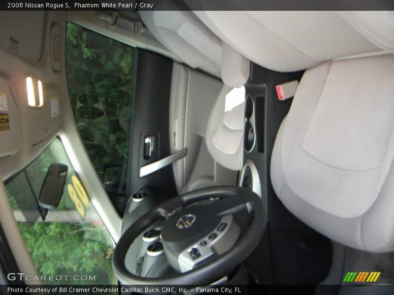 Phantom White Pearl / Gray 2008 Nissan Rogue S