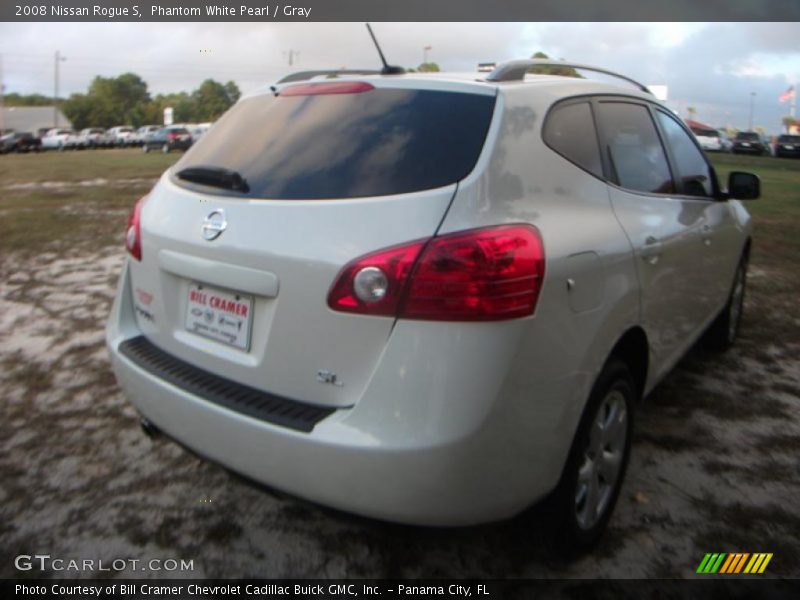Phantom White Pearl / Gray 2008 Nissan Rogue S