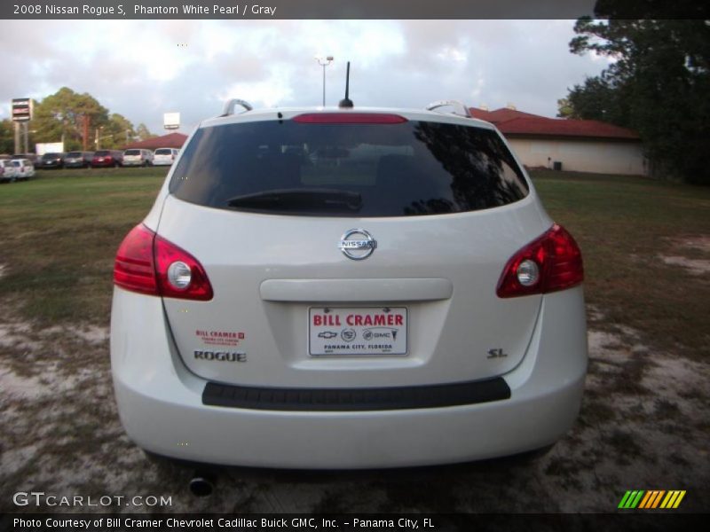 Phantom White Pearl / Gray 2008 Nissan Rogue S