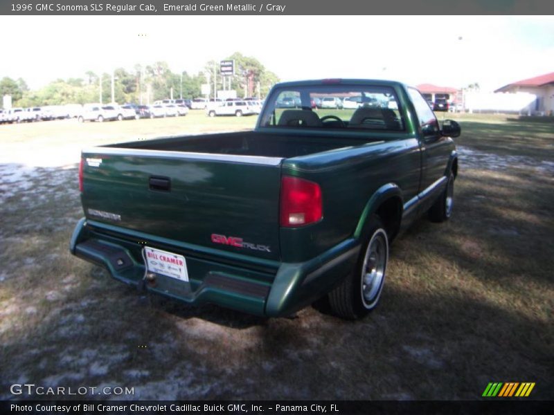 Emerald Green Metallic / Gray 1996 GMC Sonoma SLS Regular Cab