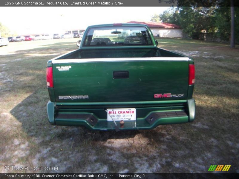 Emerald Green Metallic / Gray 1996 GMC Sonoma SLS Regular Cab