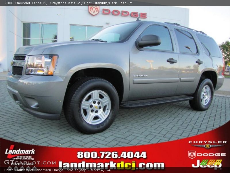 Graystone Metallic / Light Titanium/Dark Titanium 2008 Chevrolet Tahoe LS