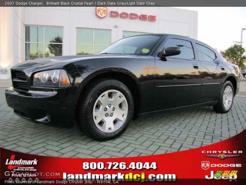 Brilliant Black Crystal Pearl / Dark Slate Gray/Light Slate Gray 2007 Dodge Charger