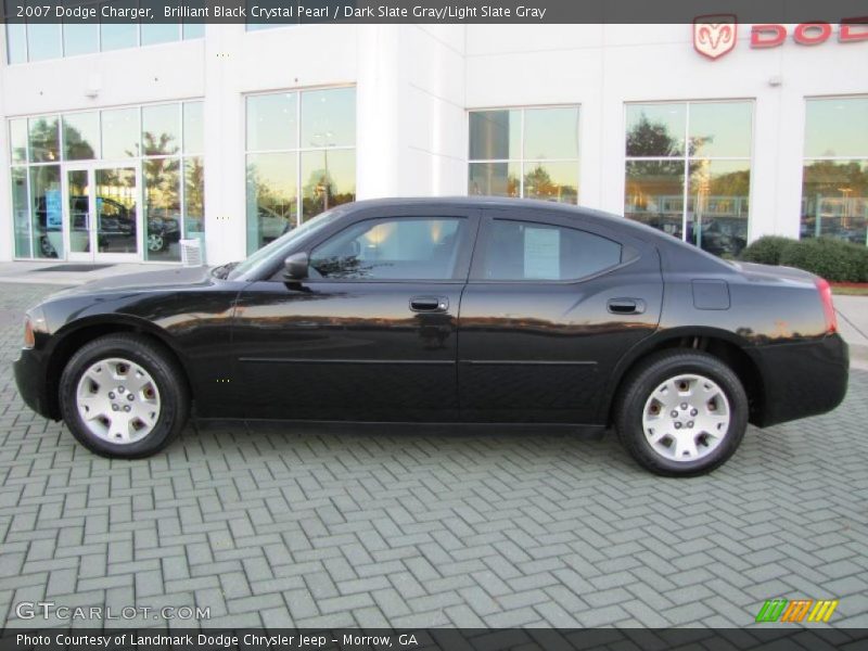 Brilliant Black Crystal Pearl / Dark Slate Gray/Light Slate Gray 2007 Dodge Charger