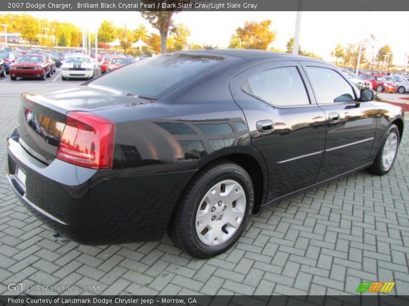 Brilliant Black Crystal Pearl / Dark Slate Gray/Light Slate Gray 2007 Dodge Charger