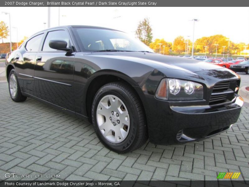 Brilliant Black Crystal Pearl / Dark Slate Gray/Light Slate Gray 2007 Dodge Charger