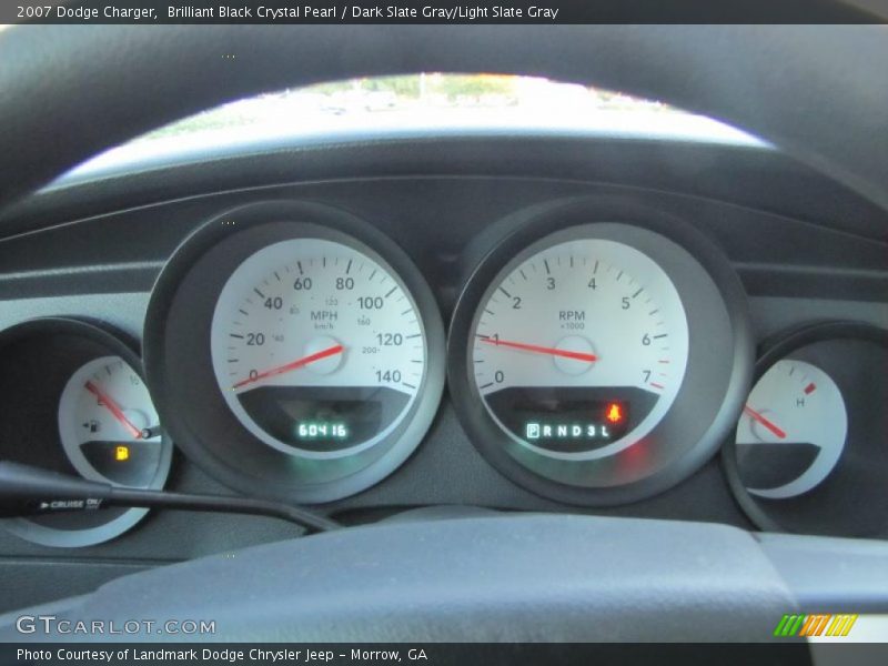 Brilliant Black Crystal Pearl / Dark Slate Gray/Light Slate Gray 2007 Dodge Charger