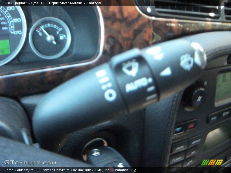 Liquid Silver Metallic / Charcoal 2008 Jaguar S-Type 3.0