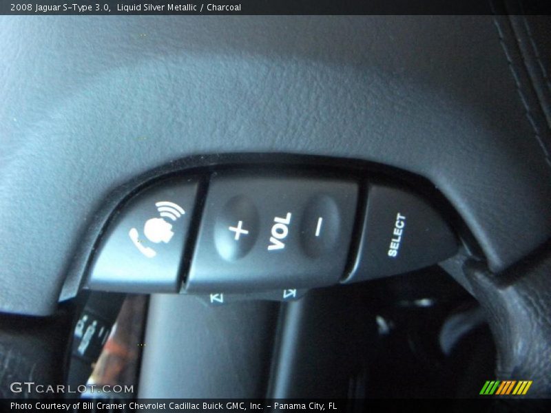 Liquid Silver Metallic / Charcoal 2008 Jaguar S-Type 3.0