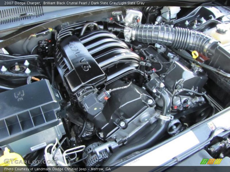 Brilliant Black Crystal Pearl / Dark Slate Gray/Light Slate Gray 2007 Dodge Charger