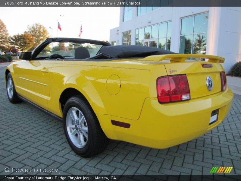 Screaming Yellow / Dark Charcoal 2006 Ford Mustang V6 Deluxe Convertible