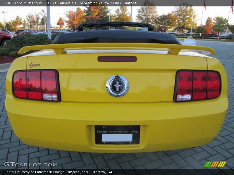 Screaming Yellow / Dark Charcoal 2006 Ford Mustang V6 Deluxe Convertible