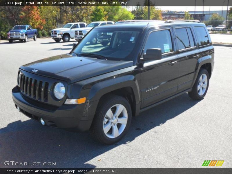 Brilliant Black Crystal Pearl / Dark Slate Gray 2011 Jeep Patriot Latitude