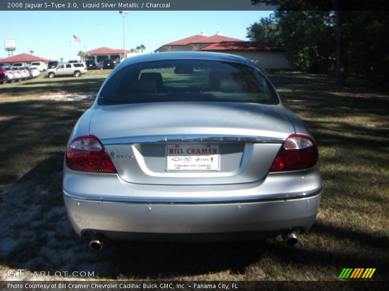 Liquid Silver Metallic / Charcoal 2008 Jaguar S-Type 3.0