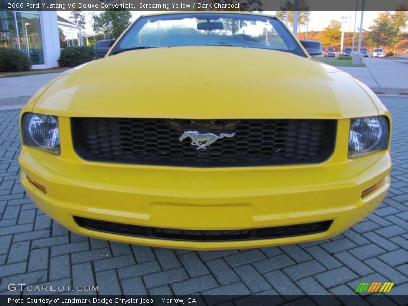 Screaming Yellow / Dark Charcoal 2006 Ford Mustang V6 Deluxe Convertible