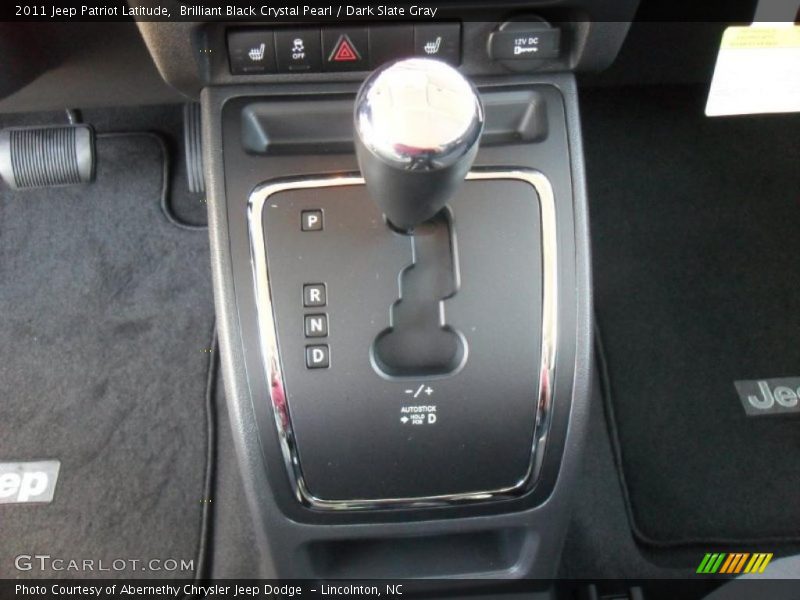  2011 Patriot Latitude CVT2 AutoStick Automatic Shifter