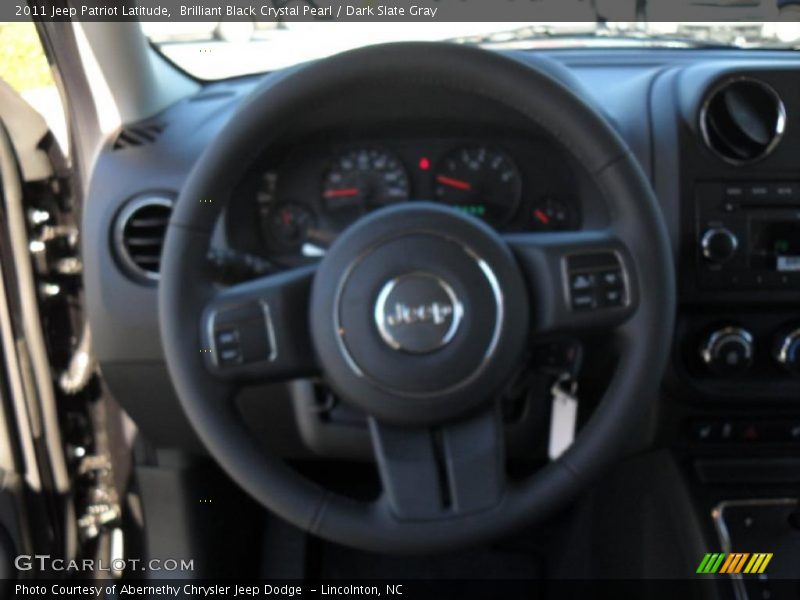 Brilliant Black Crystal Pearl / Dark Slate Gray 2011 Jeep Patriot Latitude