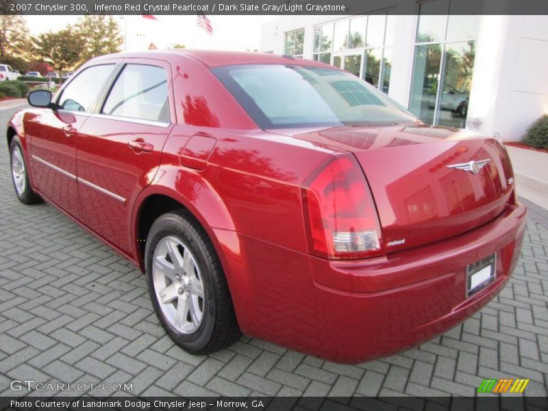 Inferno Red Crystal Pearlcoat / Dark Slate Gray/Light Graystone 2007 Chrysler 300
