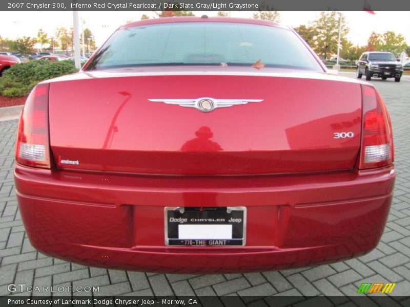 Inferno Red Crystal Pearlcoat / Dark Slate Gray/Light Graystone 2007 Chrysler 300