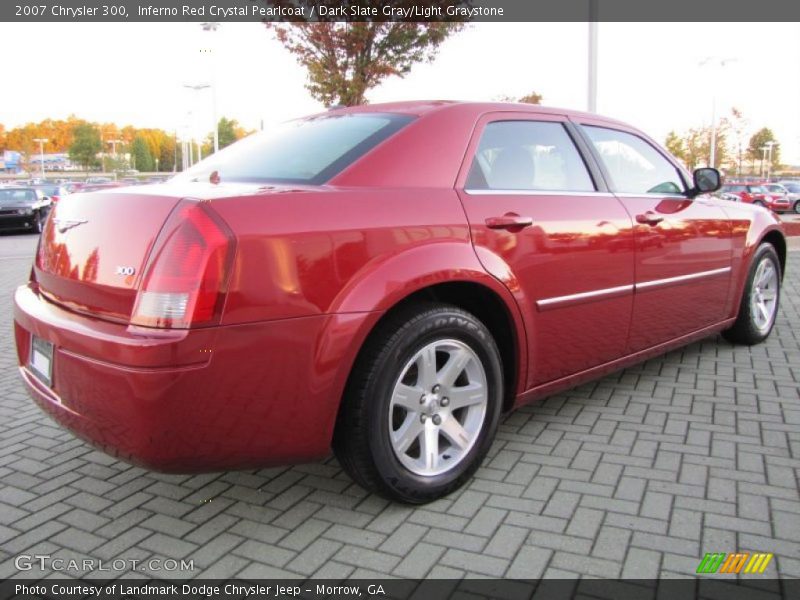 Inferno Red Crystal Pearlcoat / Dark Slate Gray/Light Graystone 2007 Chrysler 300
