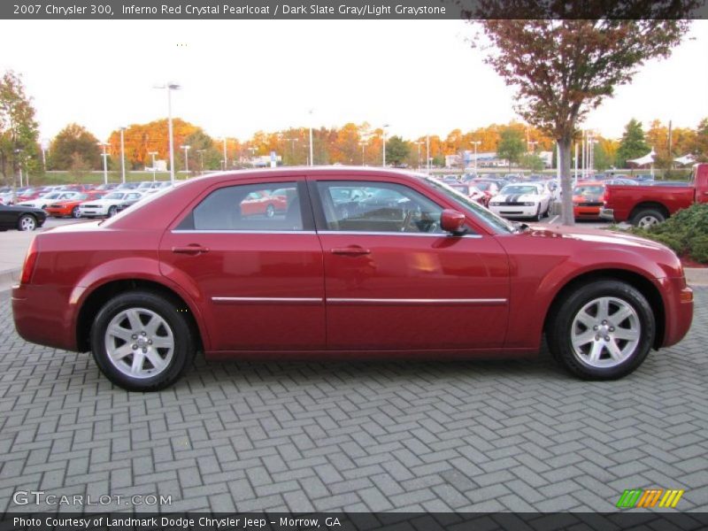 Inferno Red Crystal Pearlcoat / Dark Slate Gray/Light Graystone 2007 Chrysler 300