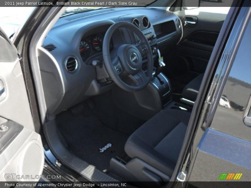 Brilliant Black Crystal Pearl / Dark Slate Gray 2011 Jeep Patriot Latitude