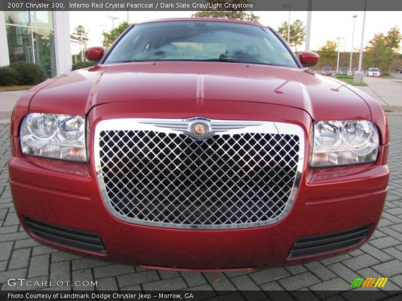 Inferno Red Crystal Pearlcoat / Dark Slate Gray/Light Graystone 2007 Chrysler 300