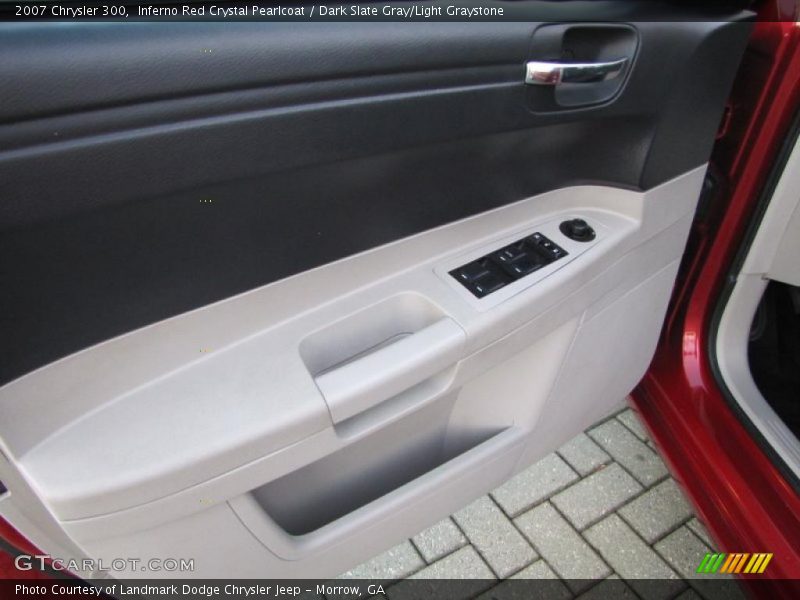 Inferno Red Crystal Pearlcoat / Dark Slate Gray/Light Graystone 2007 Chrysler 300