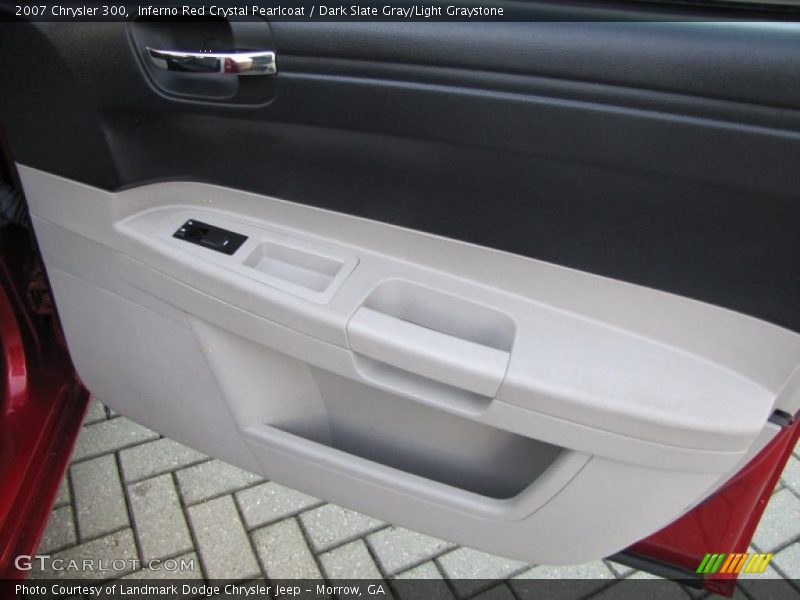 Inferno Red Crystal Pearlcoat / Dark Slate Gray/Light Graystone 2007 Chrysler 300
