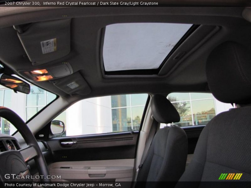 Inferno Red Crystal Pearlcoat / Dark Slate Gray/Light Graystone 2007 Chrysler 300
