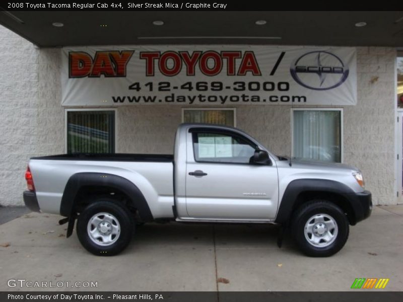 Silver Streak Mica / Graphite Gray 2008 Toyota Tacoma Regular Cab 4x4