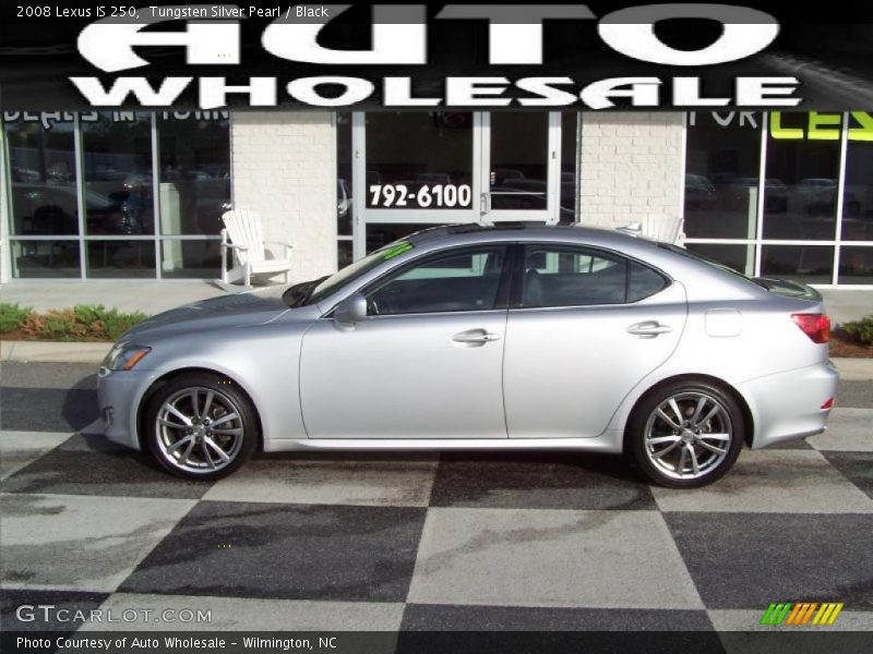 Tungsten Silver Pearl / Black 2008 Lexus IS 250