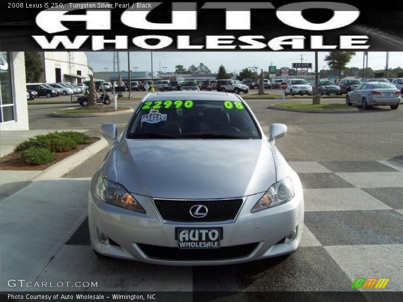 Tungsten Silver Pearl / Black 2008 Lexus IS 250