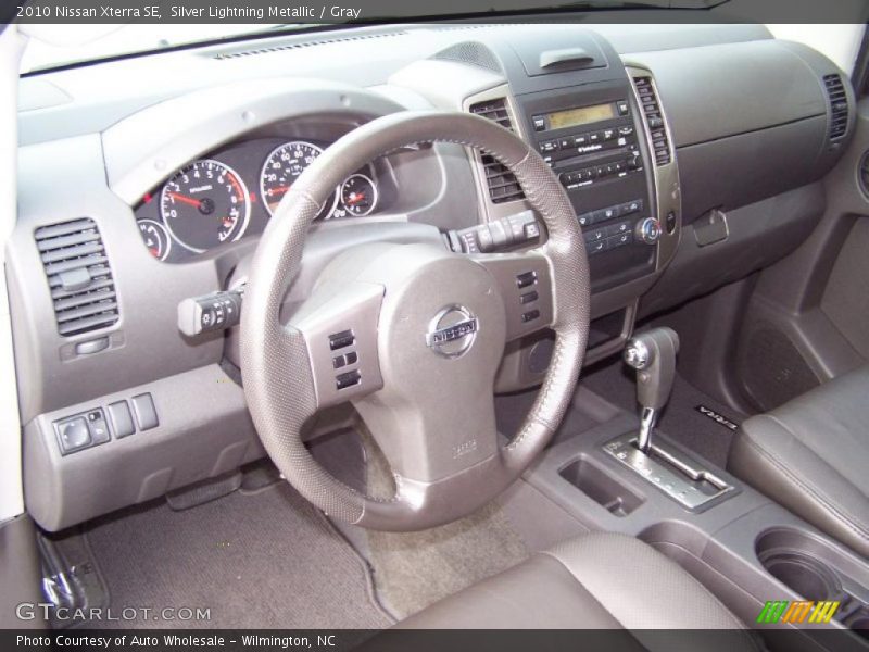 Silver Lightning Metallic / Gray 2010 Nissan Xterra SE