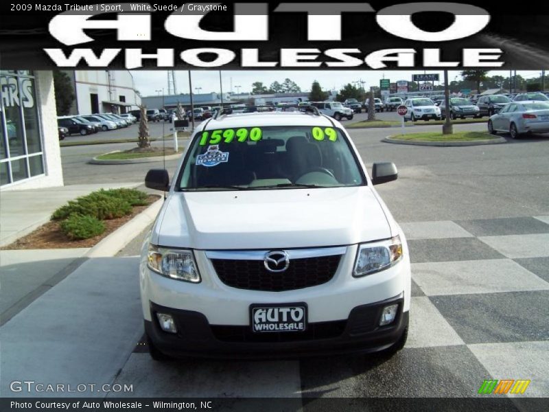 White Suede / Graystone 2009 Mazda Tribute i Sport