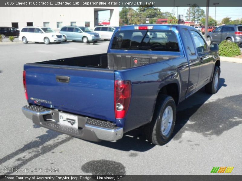 Superior Blue Metallic / Very Dark Pewter 2005 Chevrolet Colorado LS Extended Cab