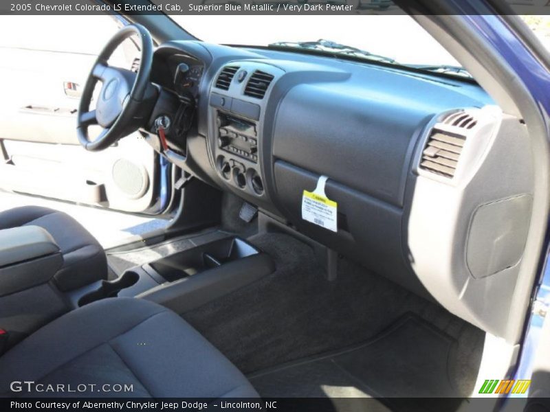 Superior Blue Metallic / Very Dark Pewter 2005 Chevrolet Colorado LS Extended Cab