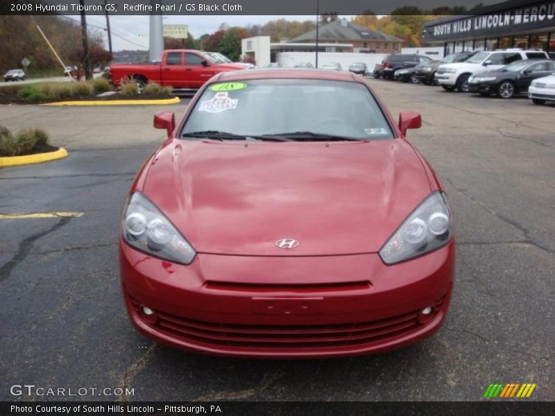 Redfire Pearl / GS Black Cloth 2008 Hyundai Tiburon GS
