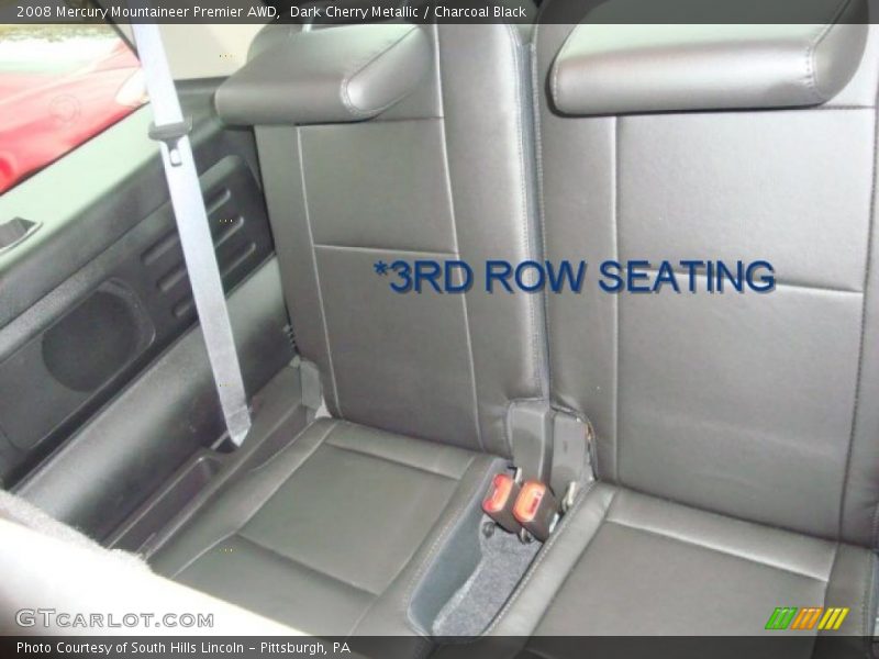 Dark Cherry Metallic / Charcoal Black 2008 Mercury Mountaineer Premier AWD