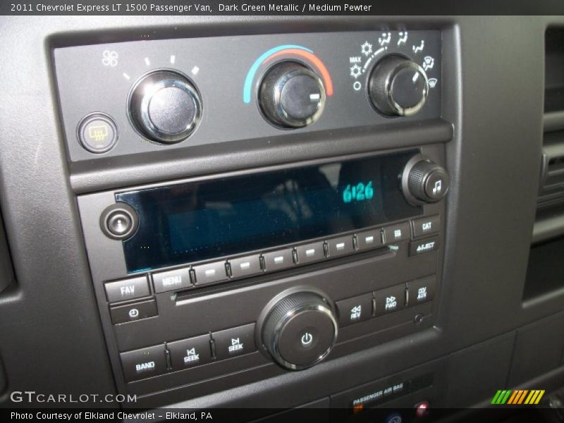 Controls of 2011 Express LT 1500 Passenger Van