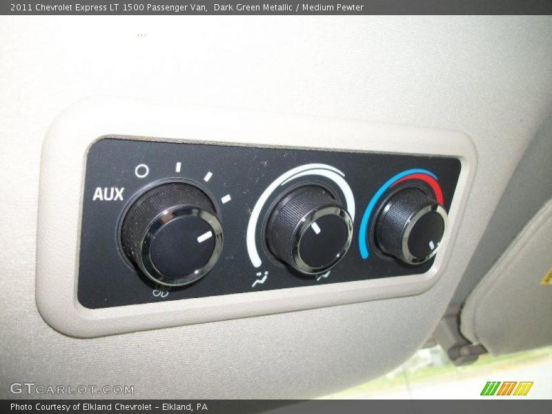 Controls of 2011 Express LT 1500 Passenger Van