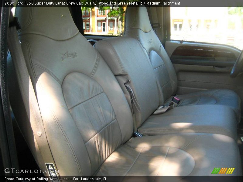 Woodland Green Metallic / Medium Parchment 2000 Ford F350 Super Duty Lariat Crew Cab Dually