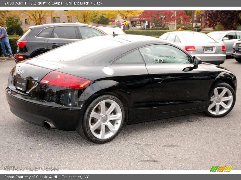 Brilliant Black / Black 2008 Audi TT 3.2 quattro Coupe