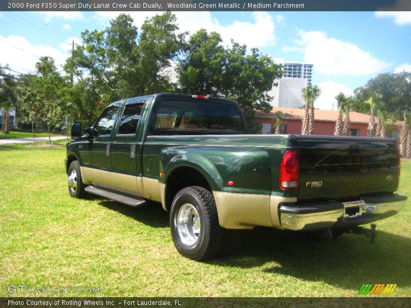 Woodland Green Metallic / Medium Parchment 2000 Ford F350 Super Duty Lariat Crew Cab Dually