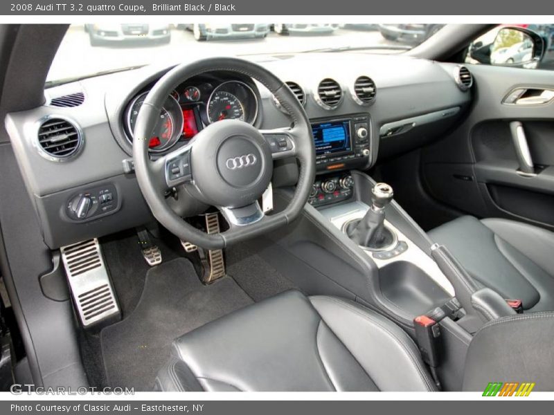 Black Interior - 2008 TT 3.2 quattro Coupe 