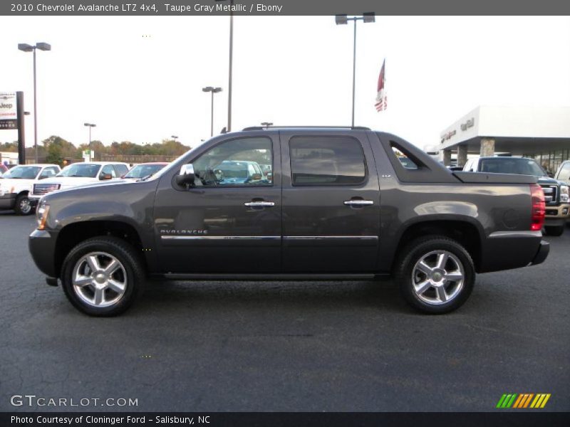 Taupe Gray Metallic / Ebony 2010 Chevrolet Avalanche LTZ 4x4