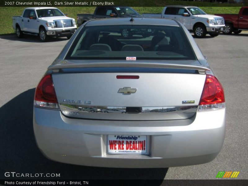 Dark Silver Metallic / Ebony Black 2007 Chevrolet Impala LS