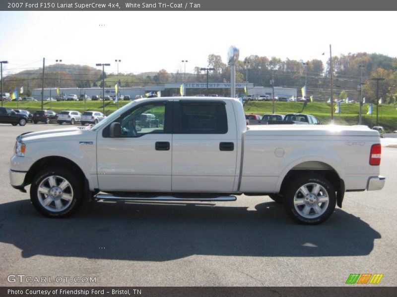 White Sand Tri-Coat / Tan 2007 Ford F150 Lariat SuperCrew 4x4