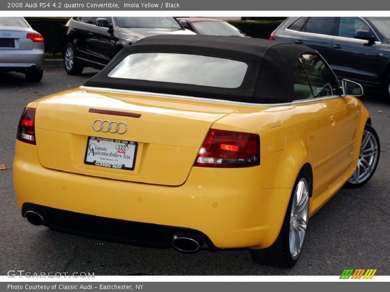 Imola Yellow / Black 2008 Audi RS4 4.2 quattro Convertible