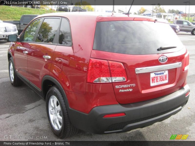 Spicy Red / Gray 2011 Kia Sorento LX AWD